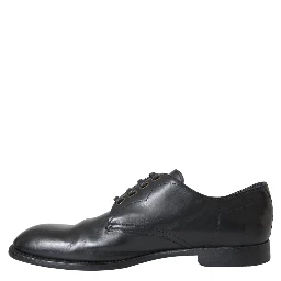 Black Leather Derby Formal Dress Men Shoes