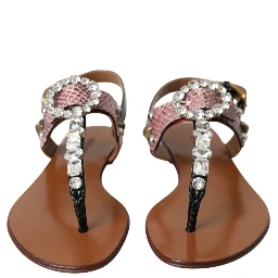 Multicolor Crystal Sandals Flip Flops Shoes