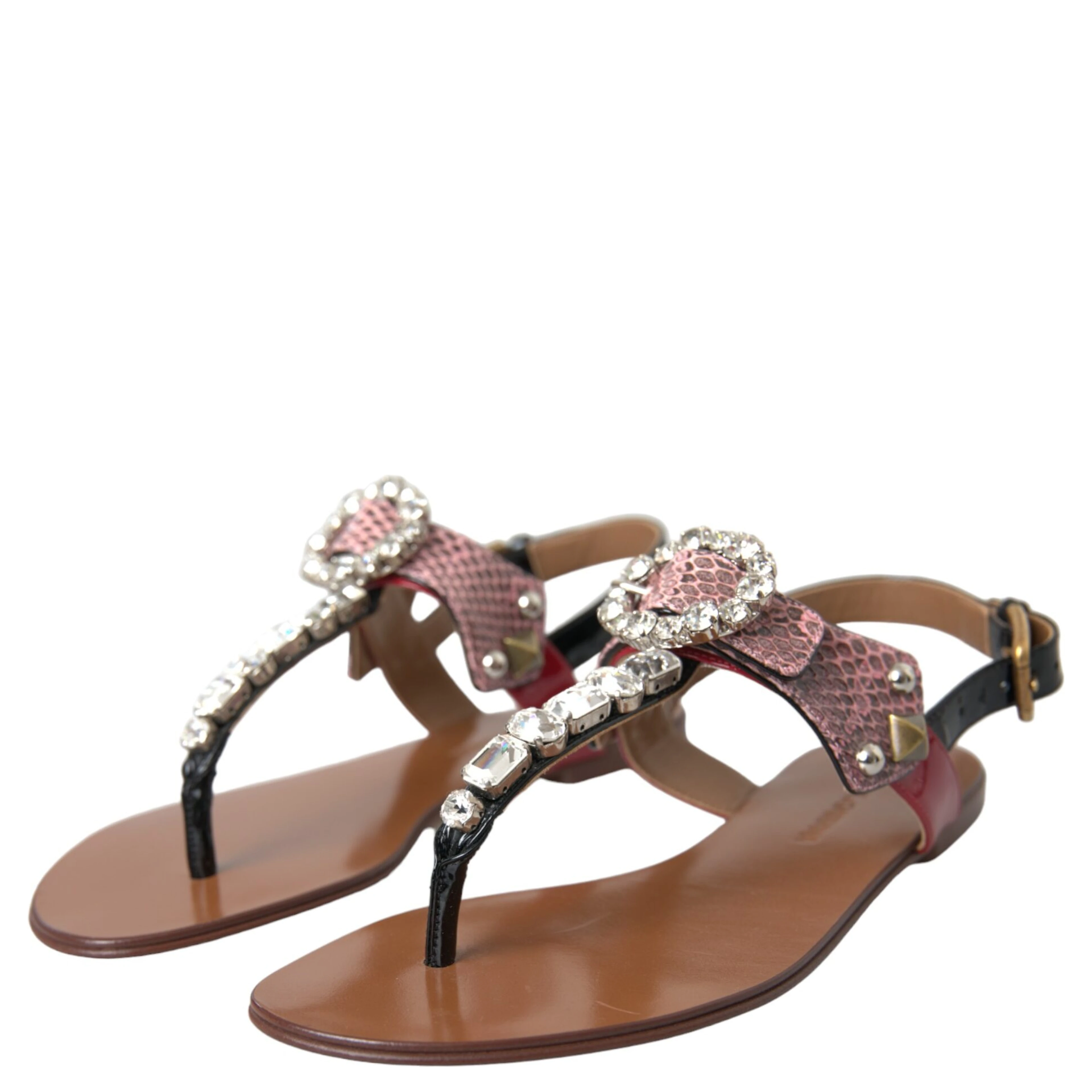 Multicolor Crystal Sandals Flip Flops Shoes
