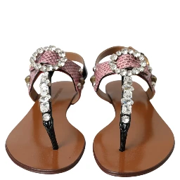 Multicolor Crystal Sandals Flip Flops Shoes