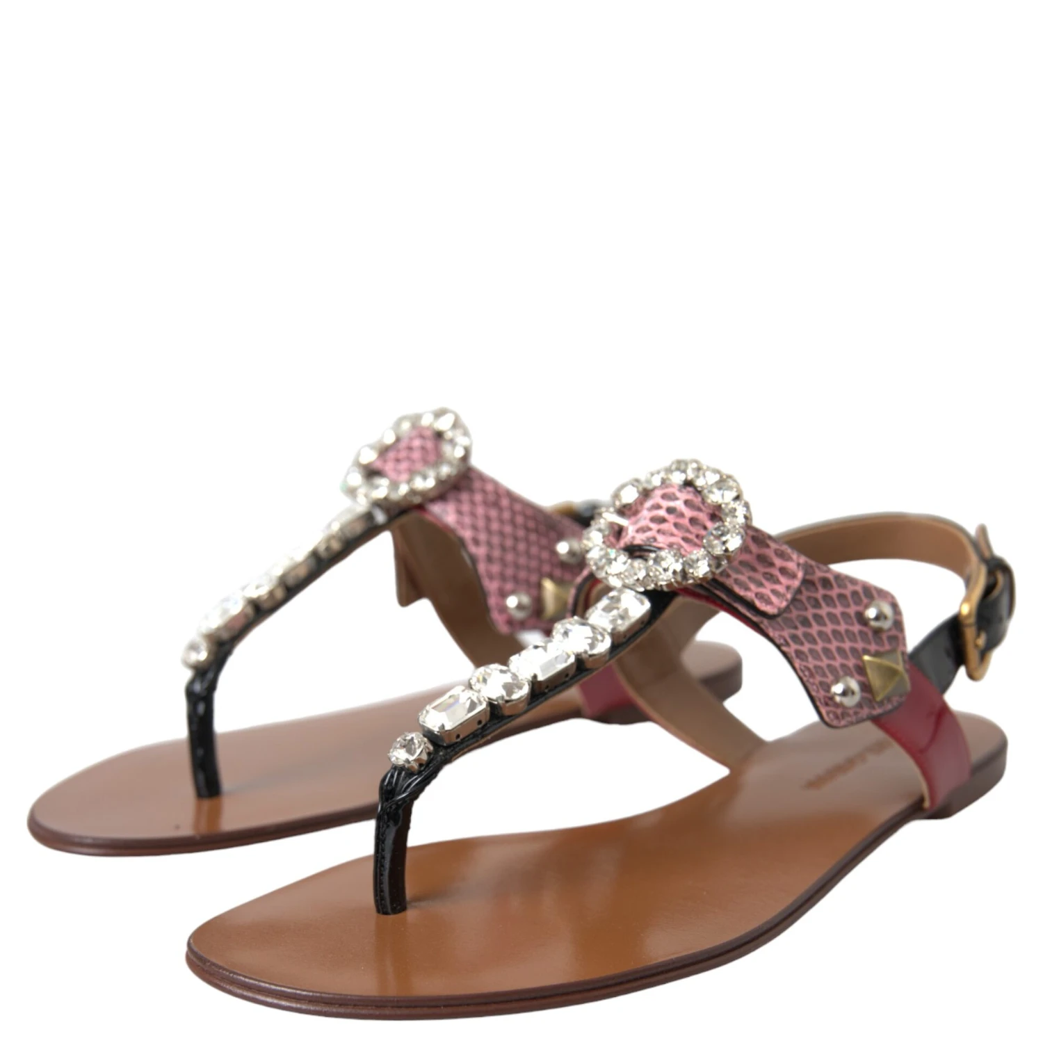 Multicolor Crystal Sandals Flip Flops Shoes