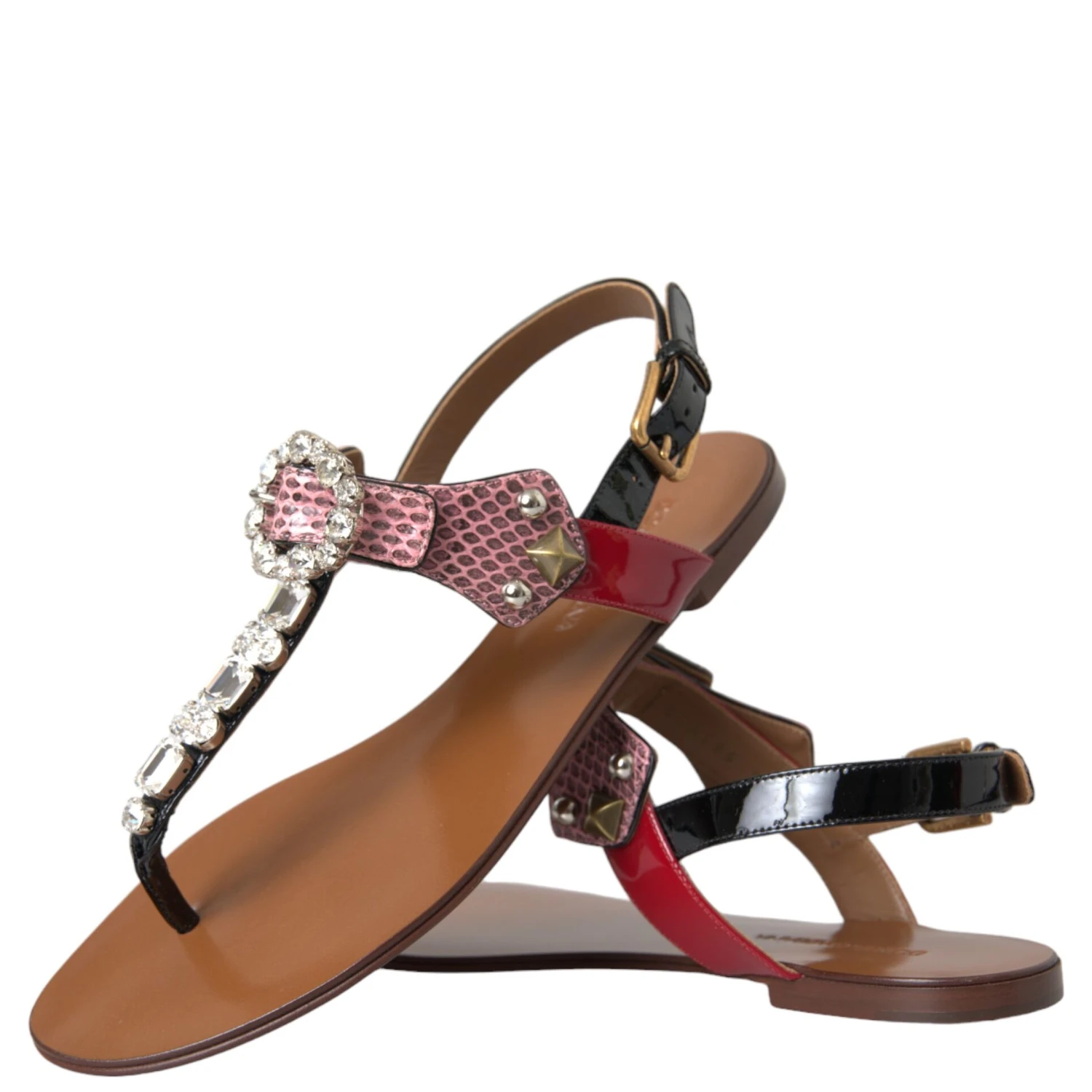 Multicolor Crystal Sandals Flip Flops Shoes