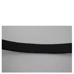 Black Velvet Silver Tone Metal Buckle Men Belt