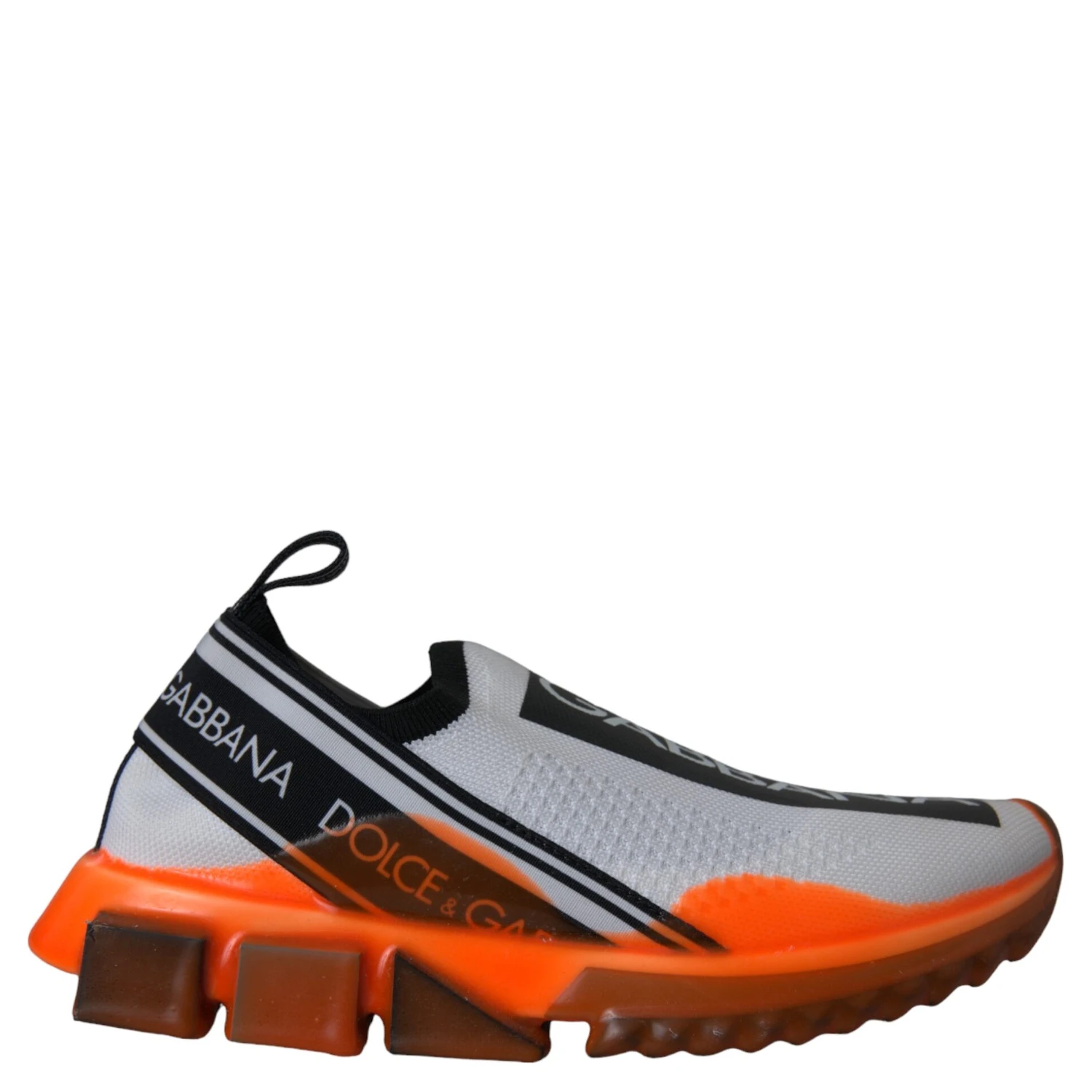 Black White Orange Slip On Sorrento Sneakers Shoes