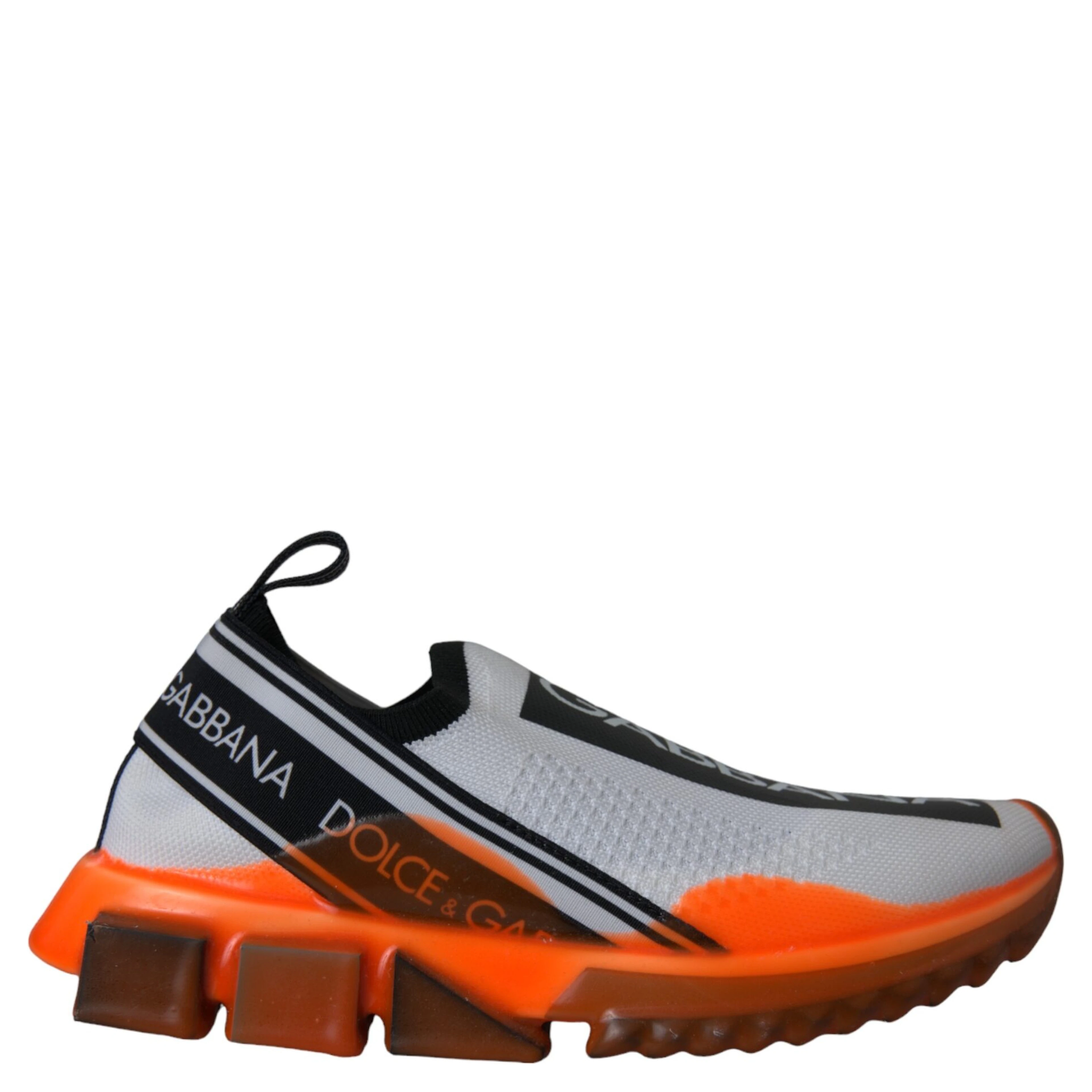 Black White Orange Slip On Sorrento Sneakers Shoes