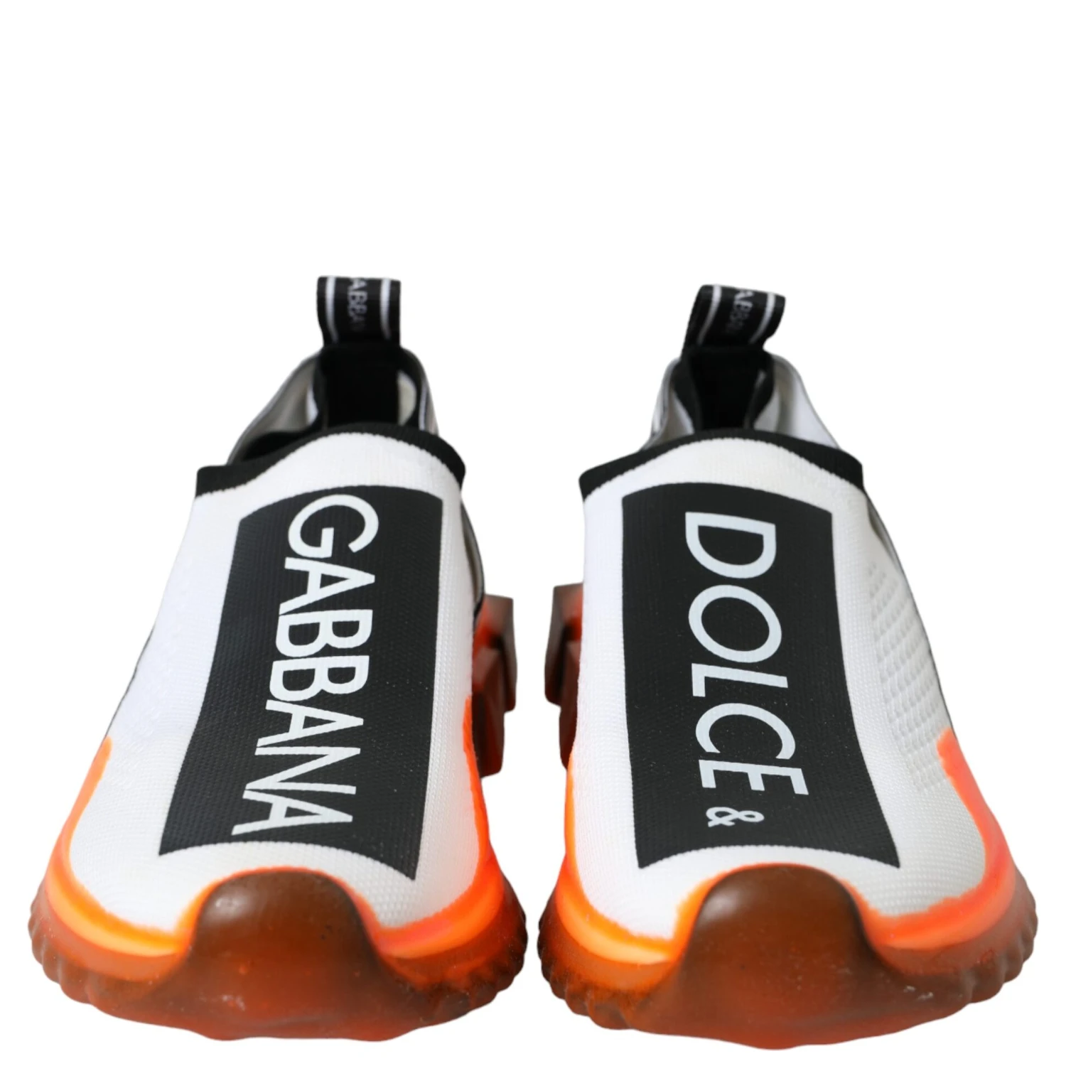 Black White Orange Slip On Sorrento Sneakers Shoes