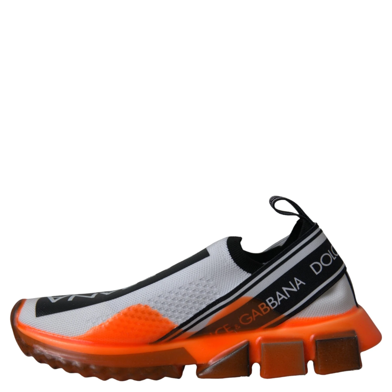 Black White Orange Slip On Sorrento Sneakers Shoes