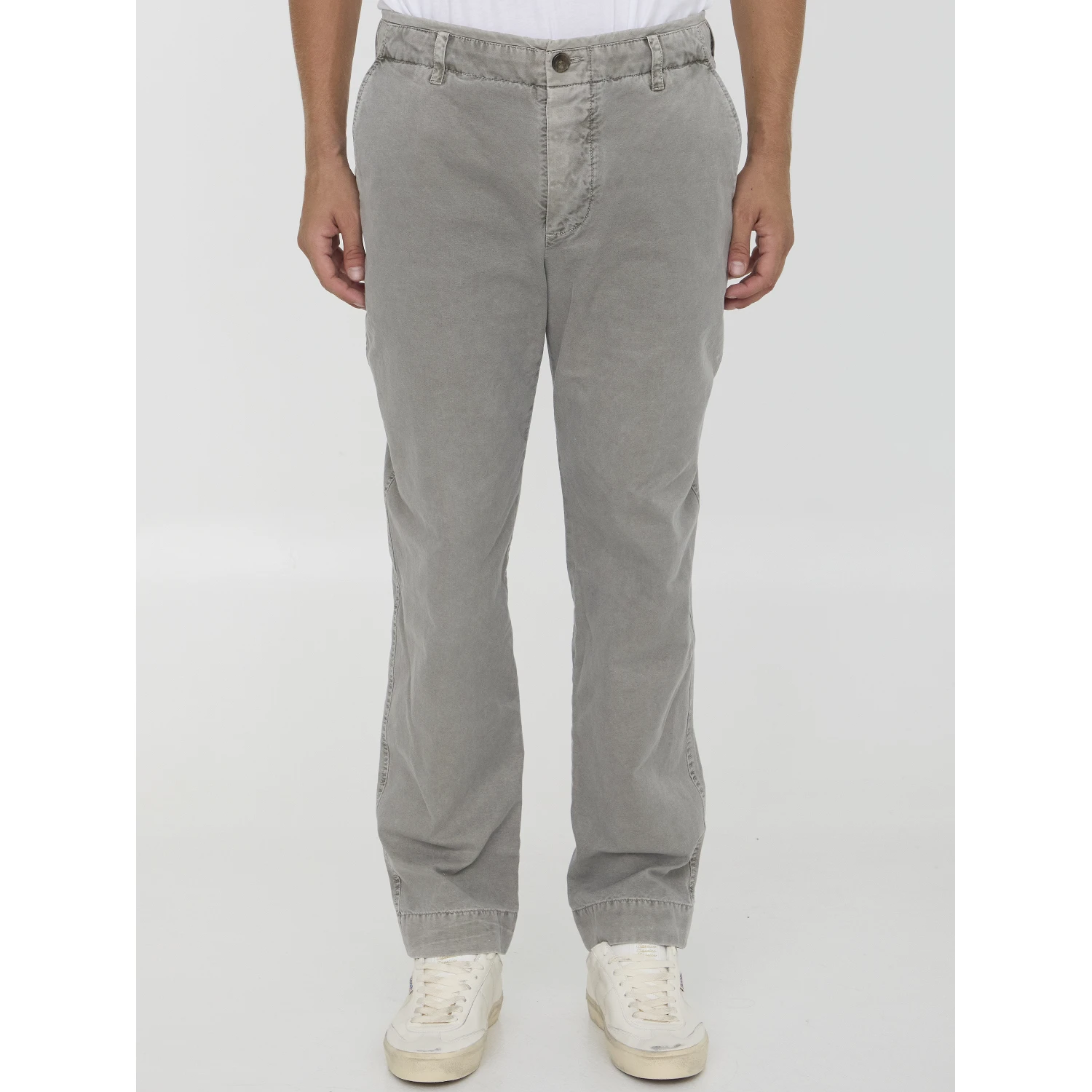 Rigid canvas pants