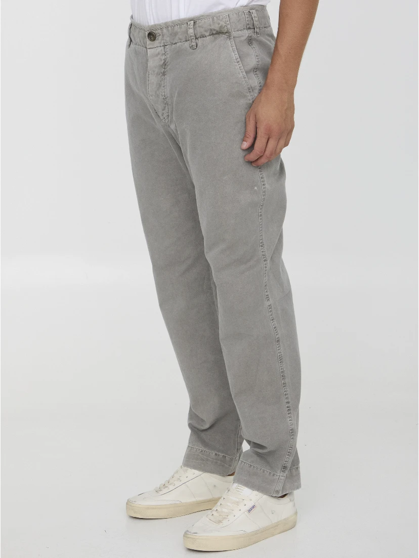 Rigid canvas pants