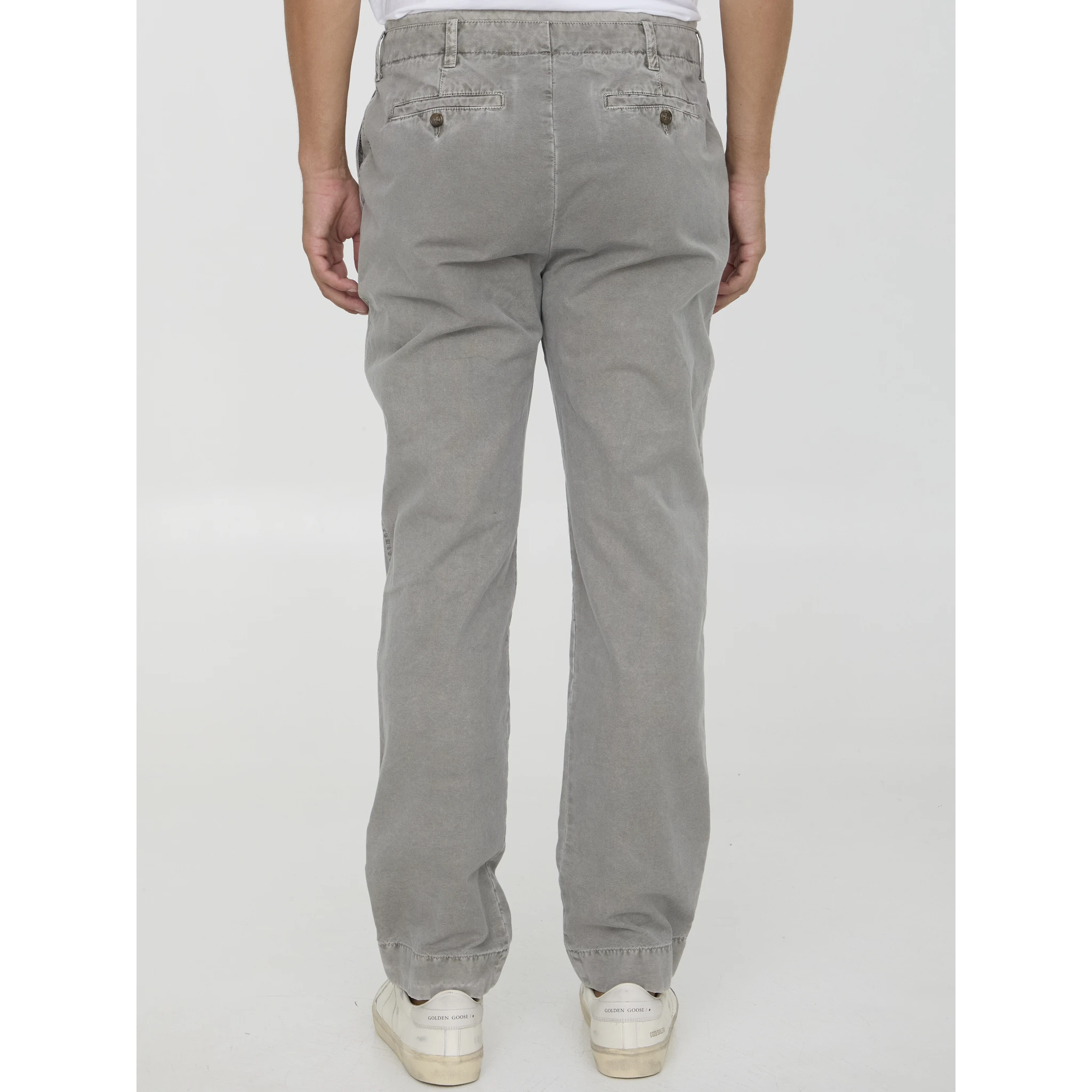 Rigid canvas pants