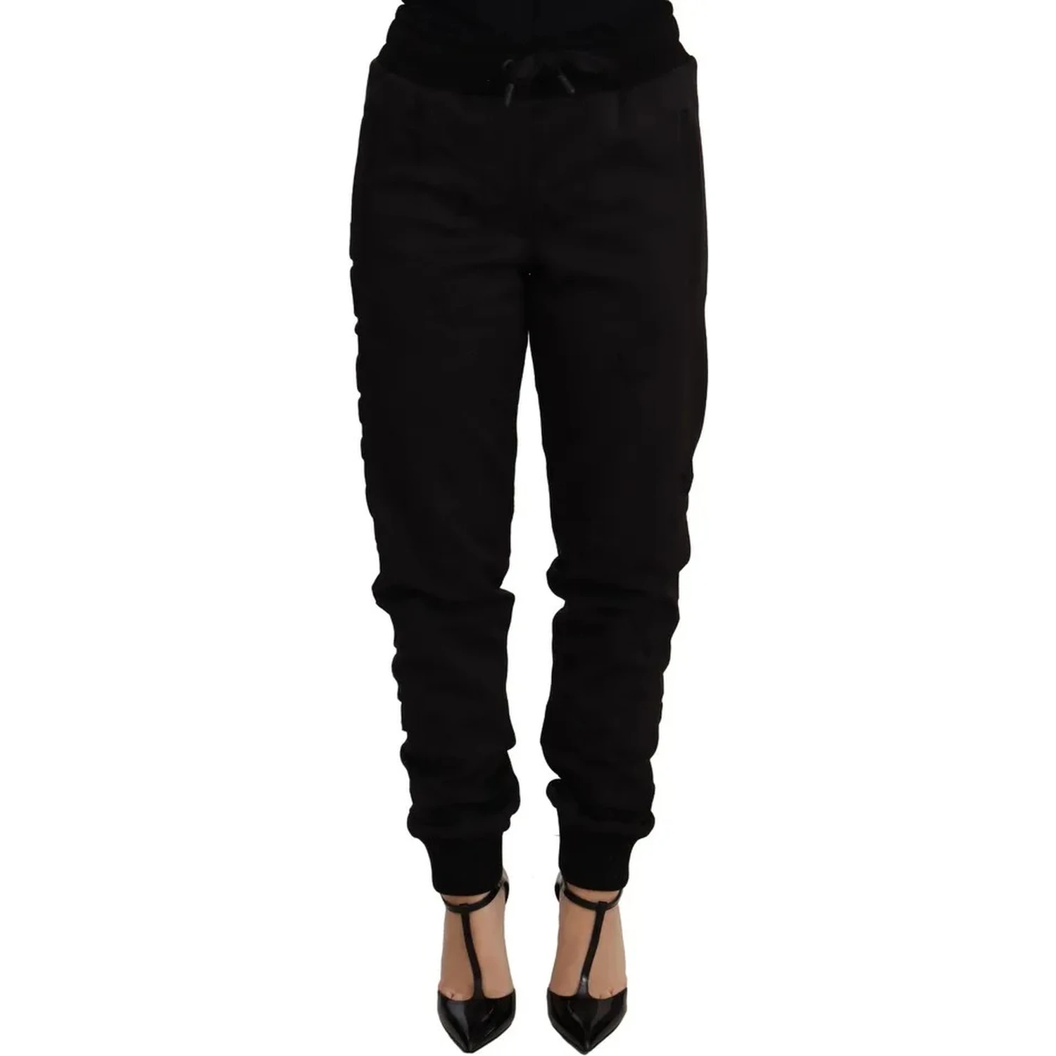 Black Jogger Women Polyester Pants
