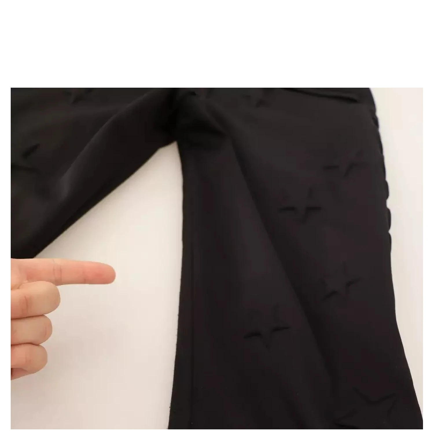 Black Jogger Women Polyester Pants