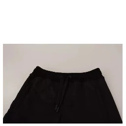 Black Jogger Women Polyester Pants