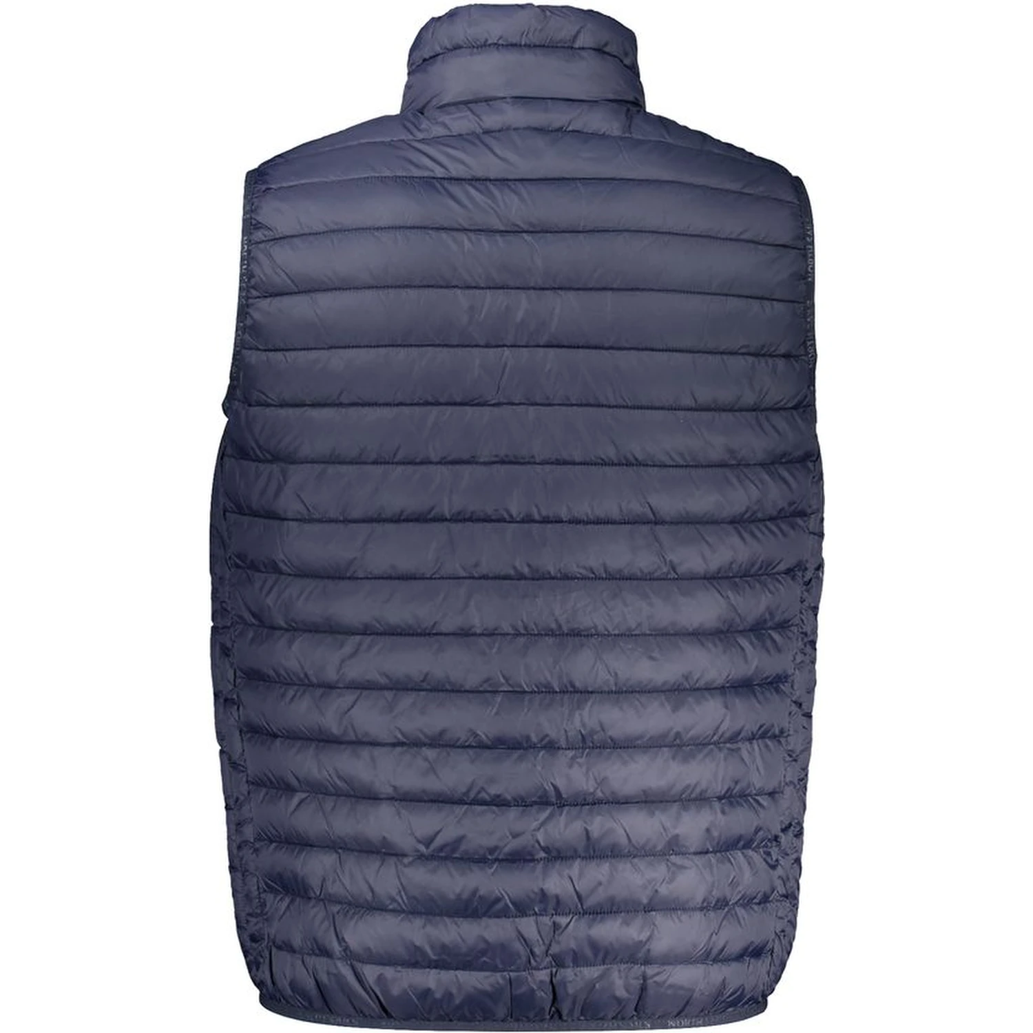 Blue Polyamide Sleveless Jacket