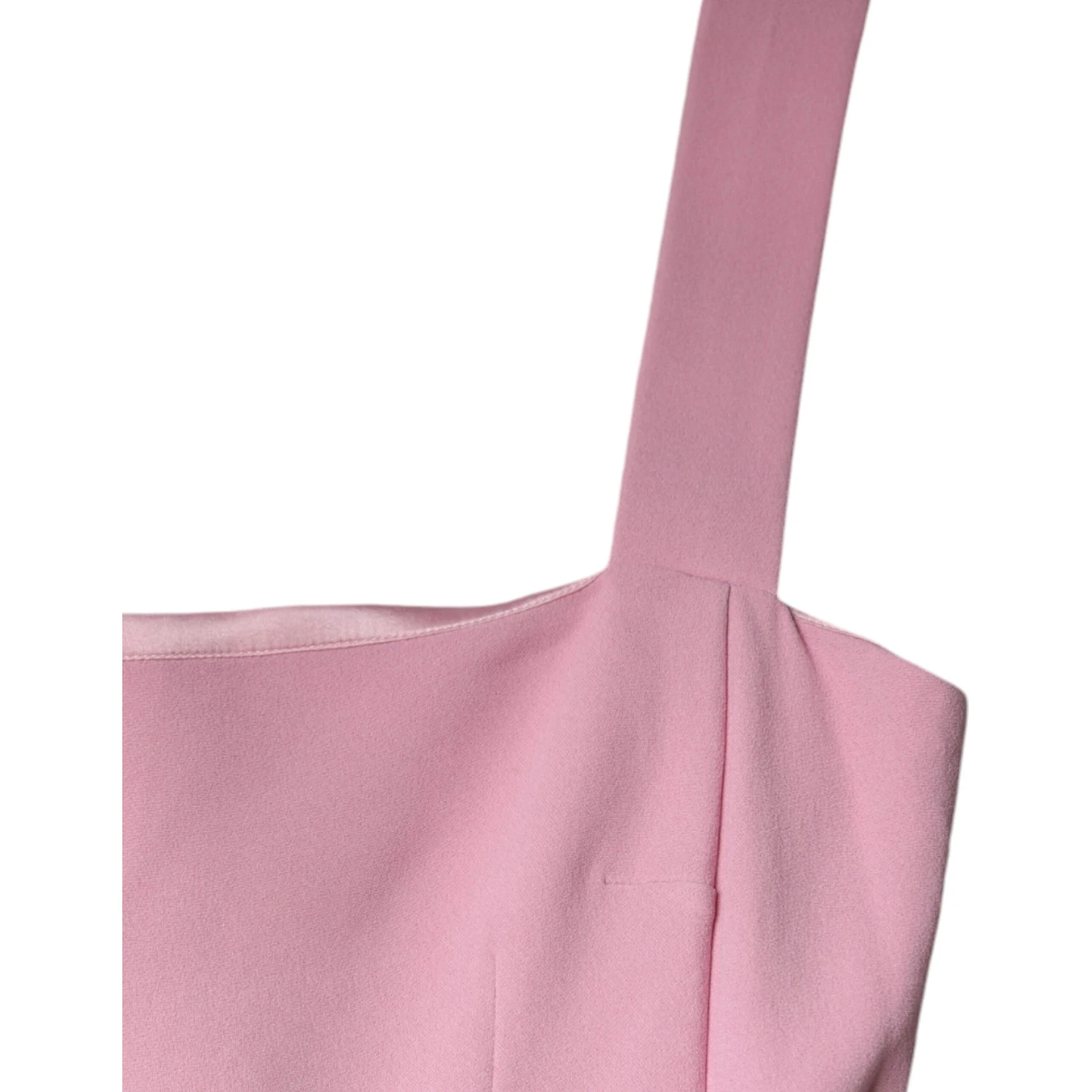 Pink A-line Flare Viscose Sleeveless Dress