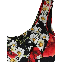 Black Floral Silk Sleeveless Long Gown Dress