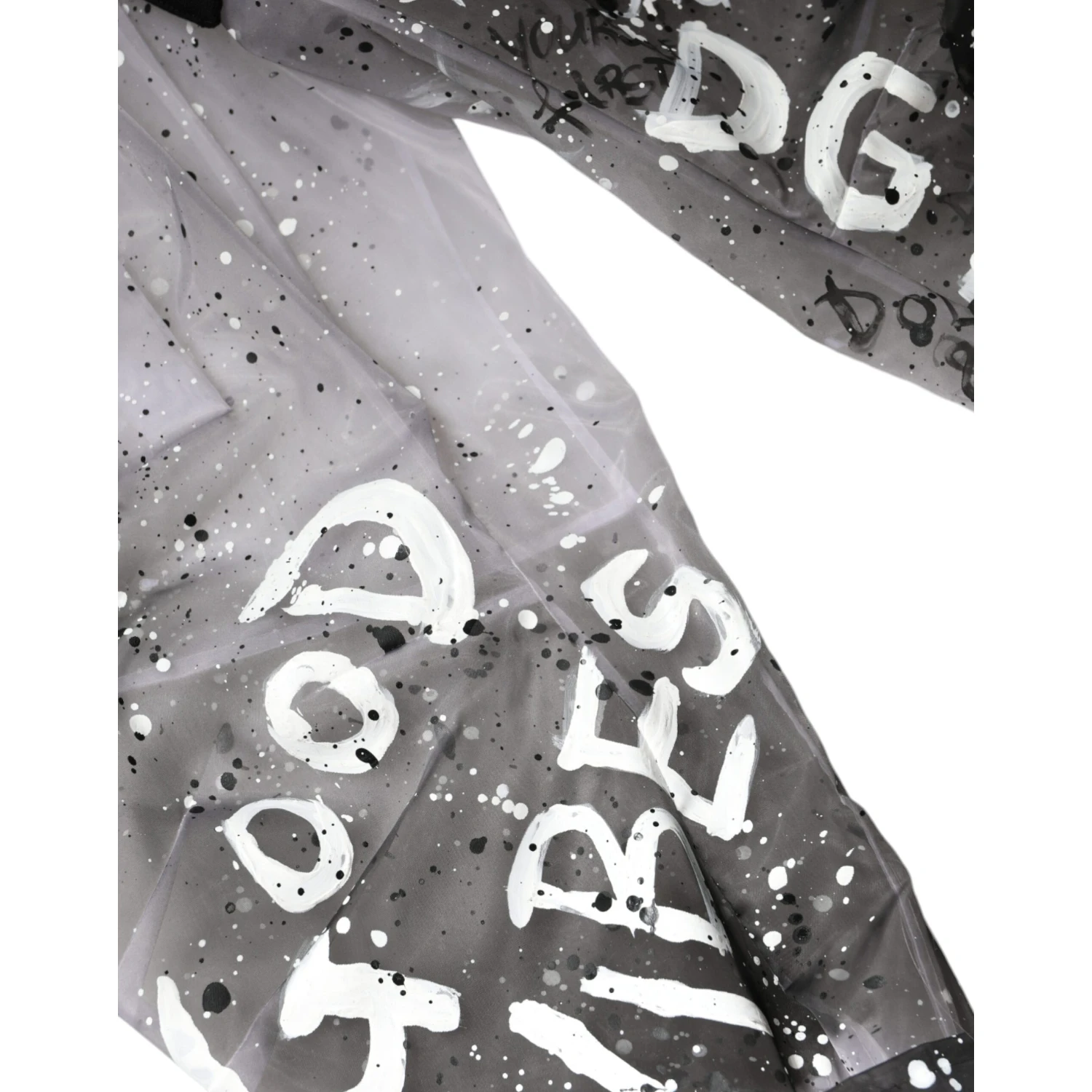 White See Through Logo Cropped Cargo Pants