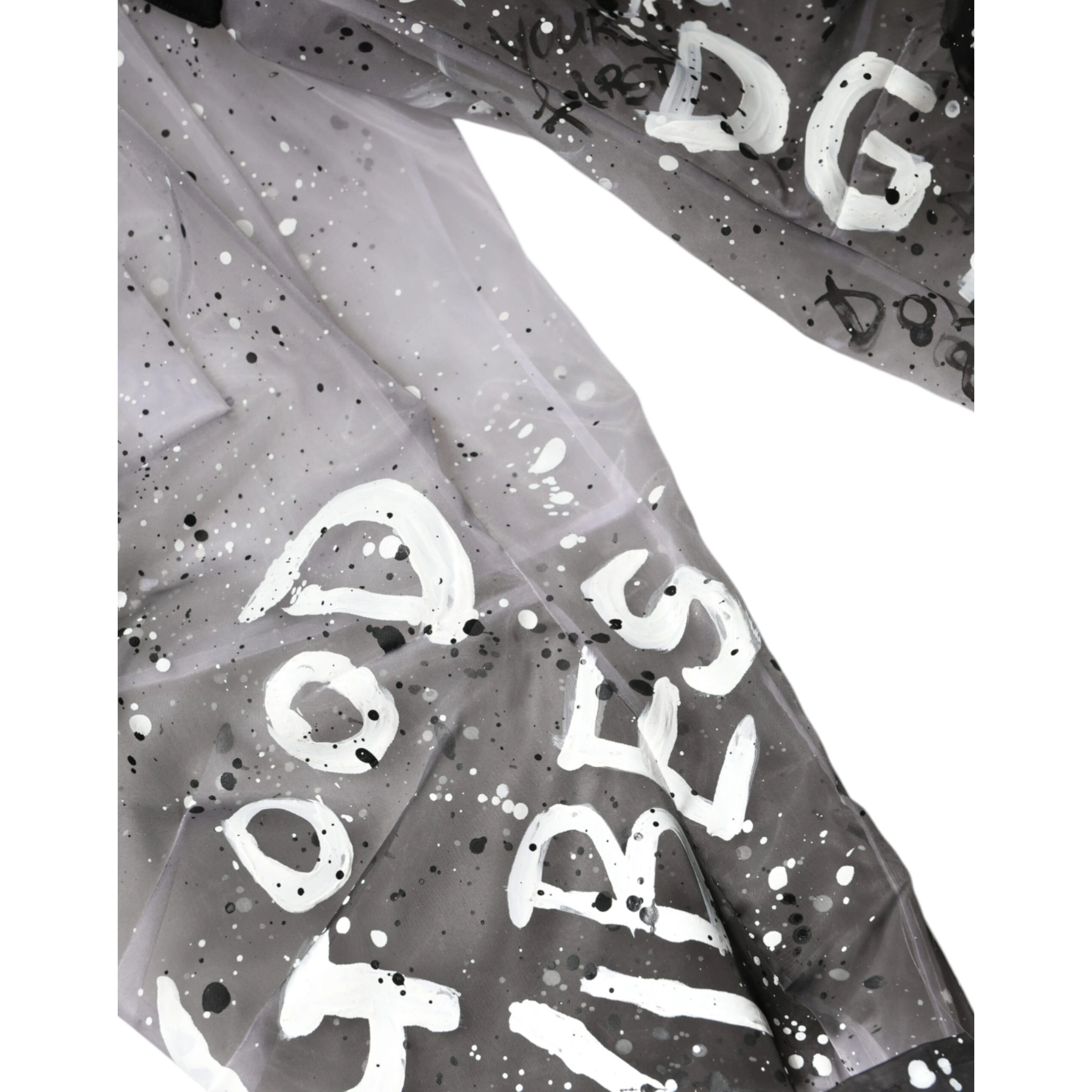 White See Through Logo Cropped Cargo Pants