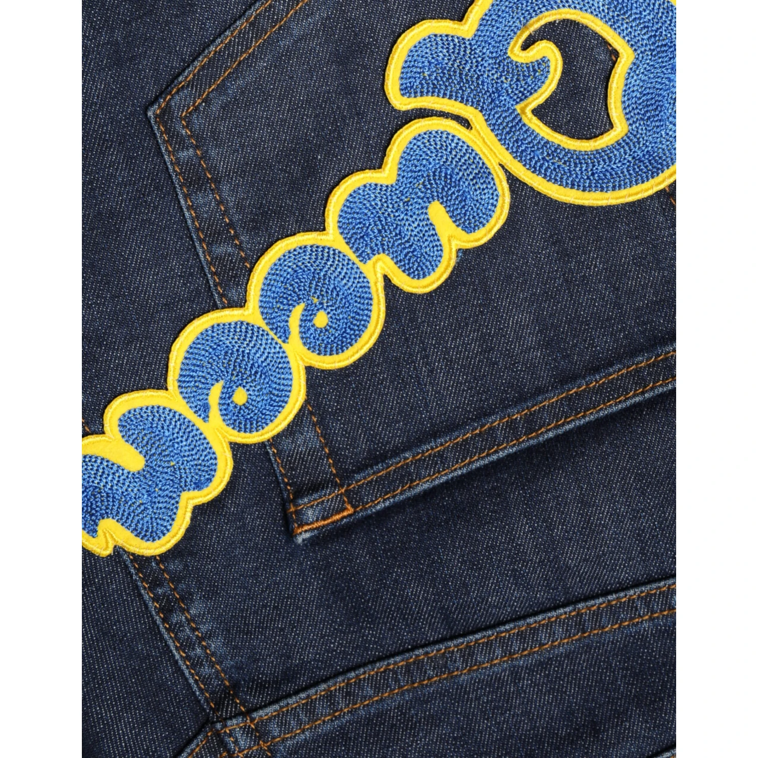 Dark Blue QUEEN Cotton Skinny Denim Jeans