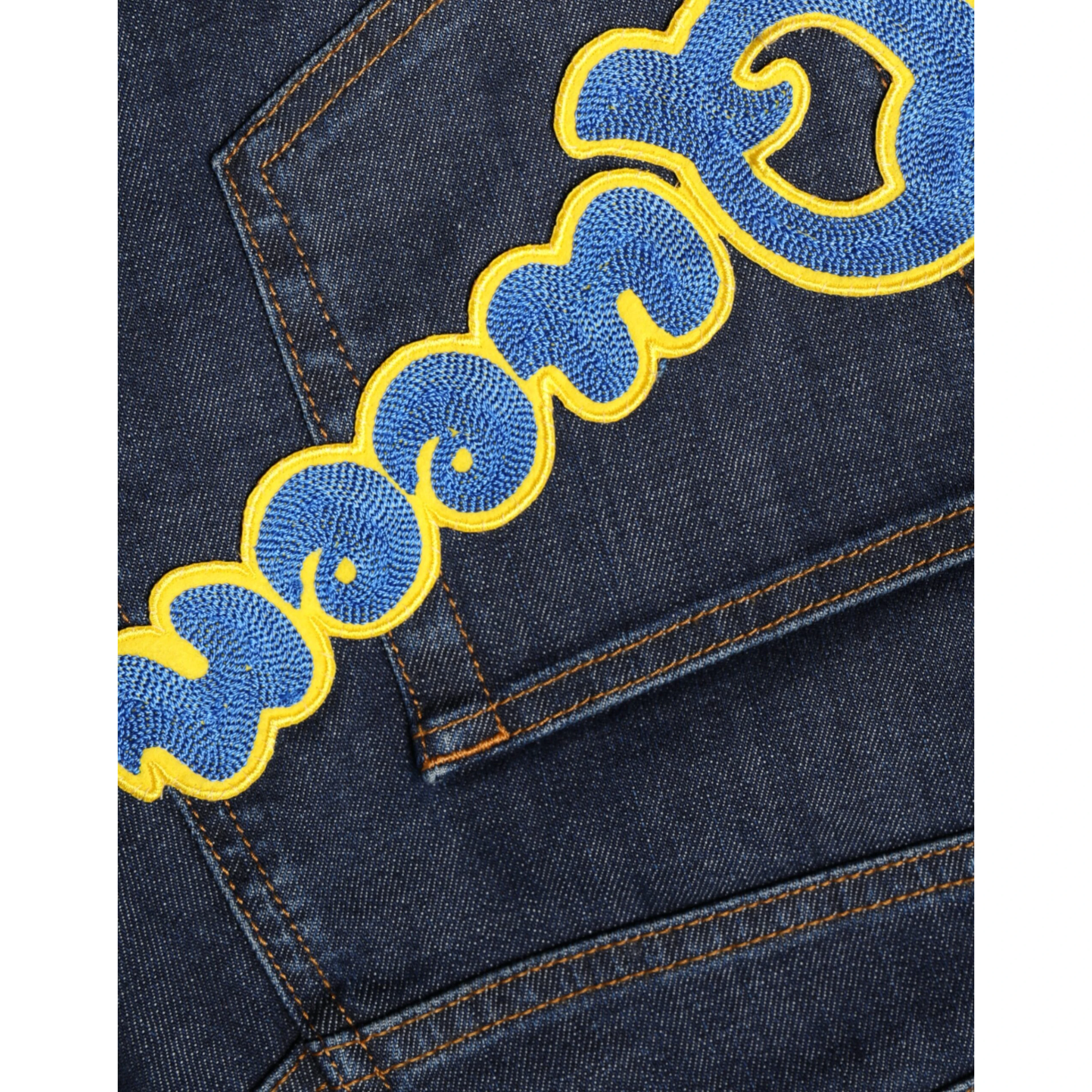 Dark Blue QUEEN Cotton Skinny Denim Jeans