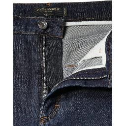 Dark Blue QUEEN Cotton Skinny Denim Jeans
