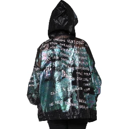 Multicolor Print Hooded Sweatshirt Sweater