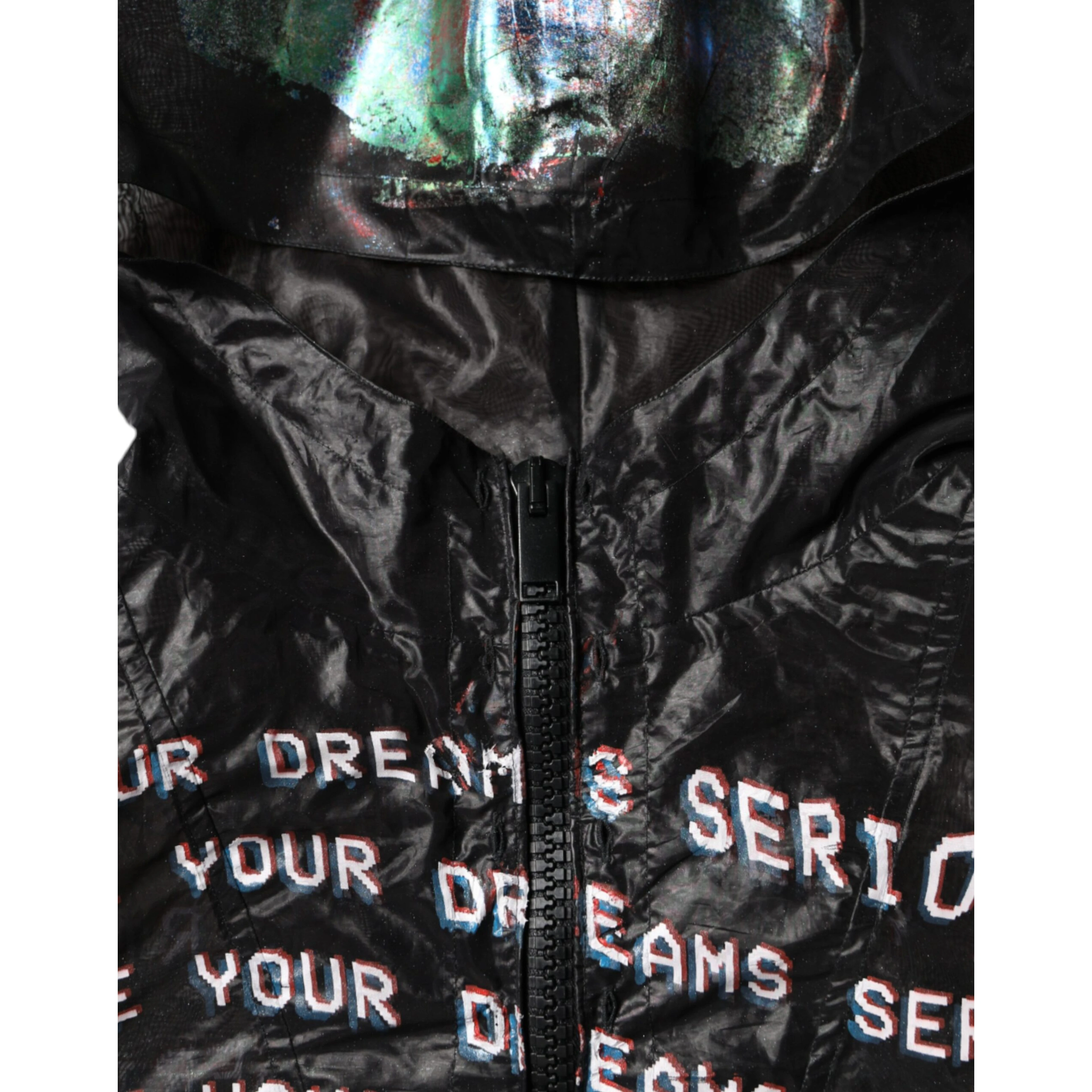 Multicolor Print Hooded Sweatshirt Sweater