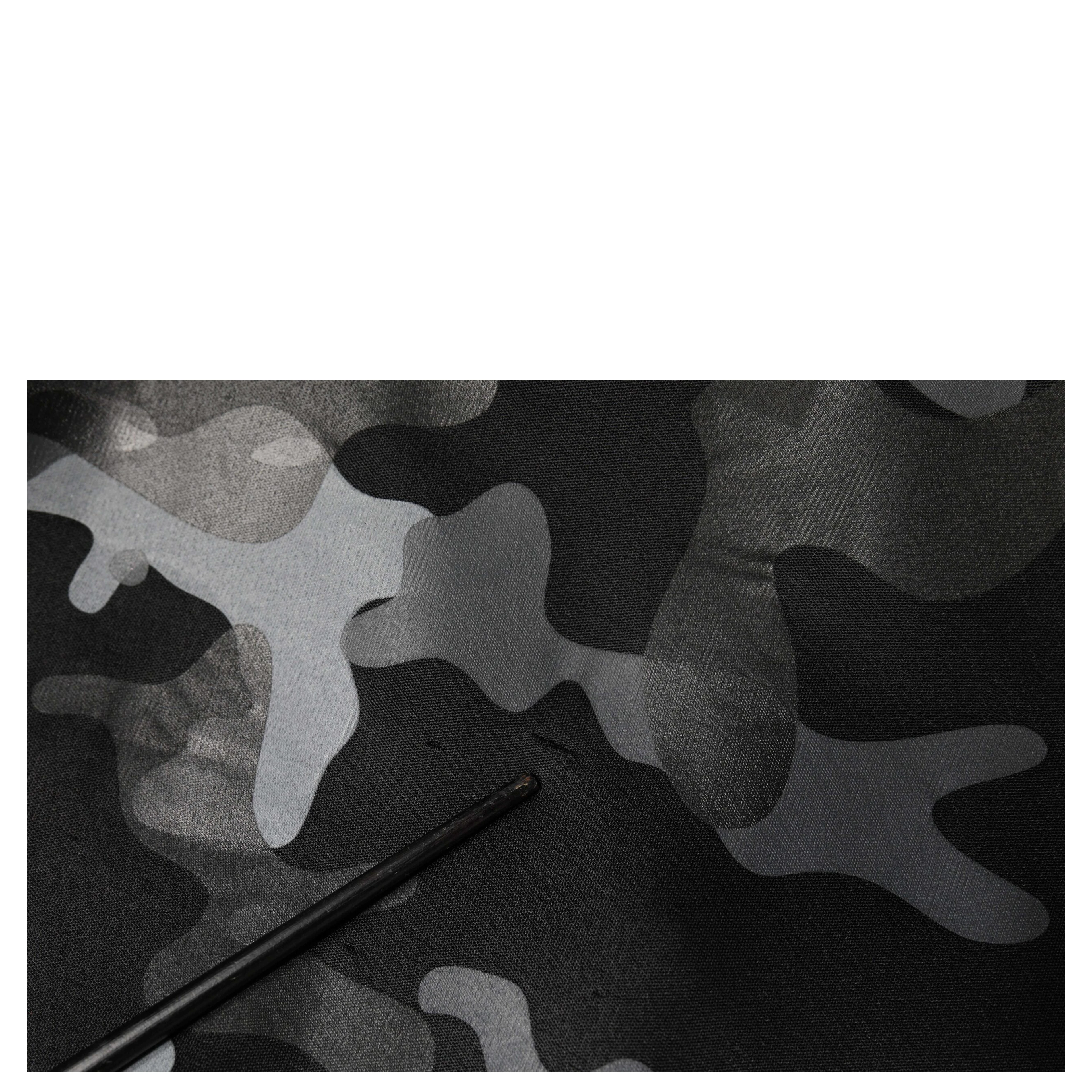 Black Camouflage Round Neck Sweatshirt Sweater