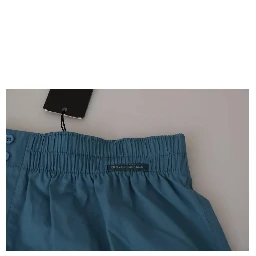 Blue Cotton Regular Boxer Shorts Underwear