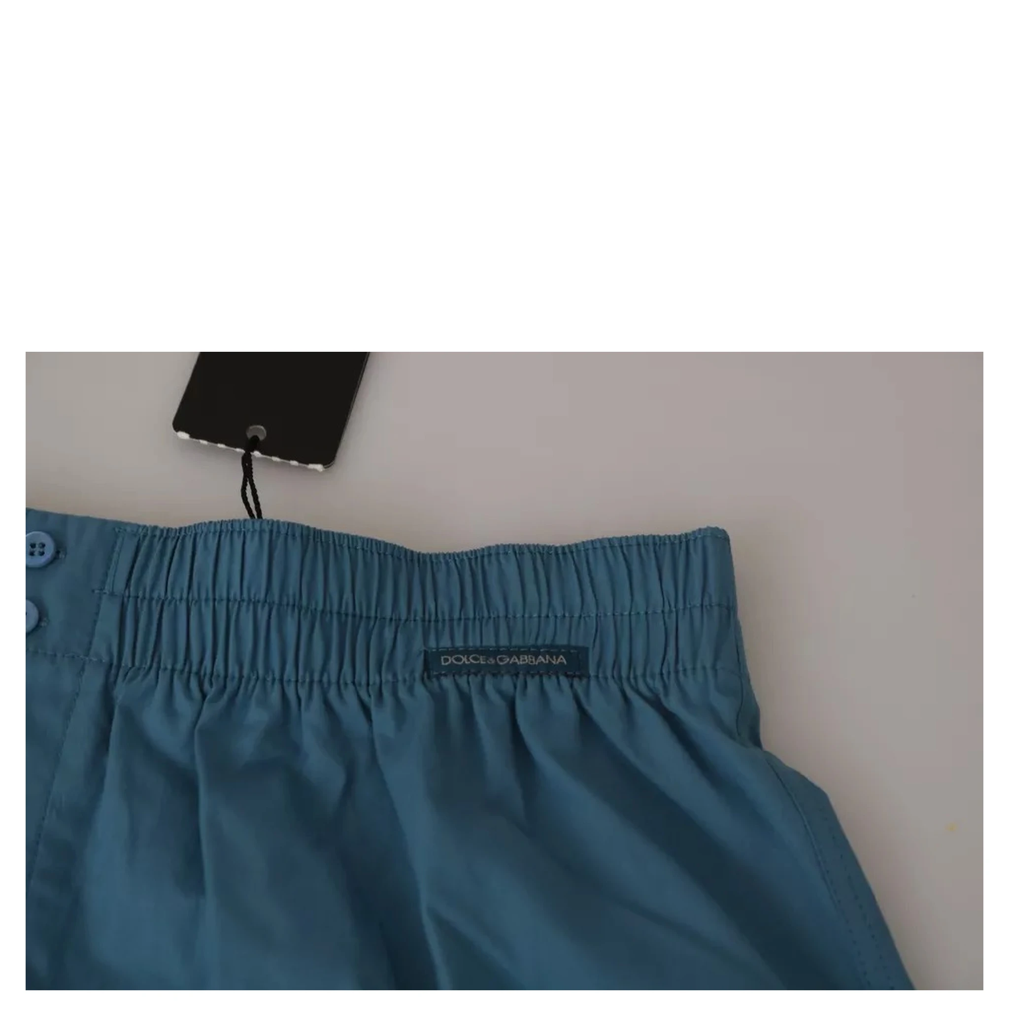 Blue Cotton Regular Boxer Shorts Underwear