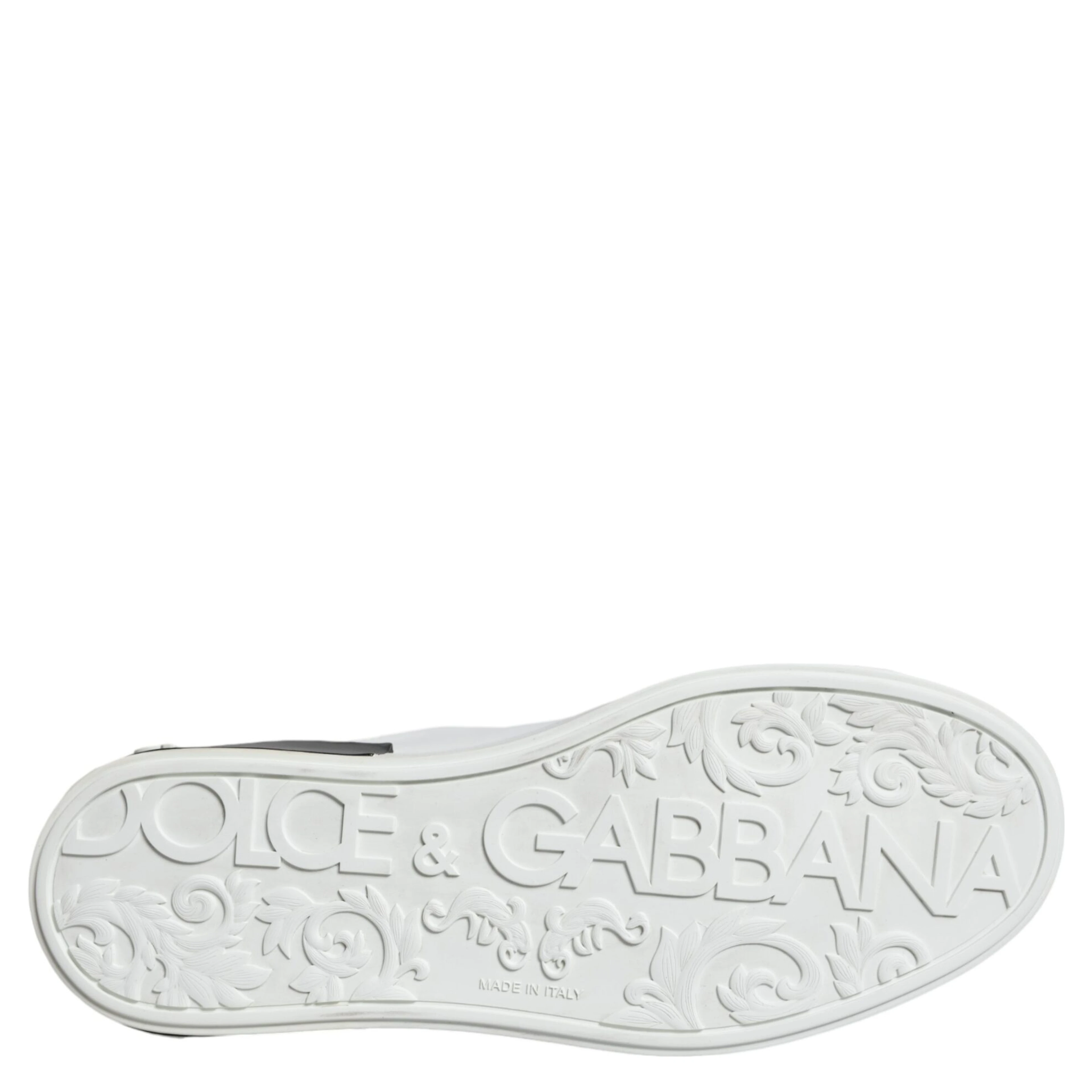 Black Leather Logo Portofino Sneaker Shoes