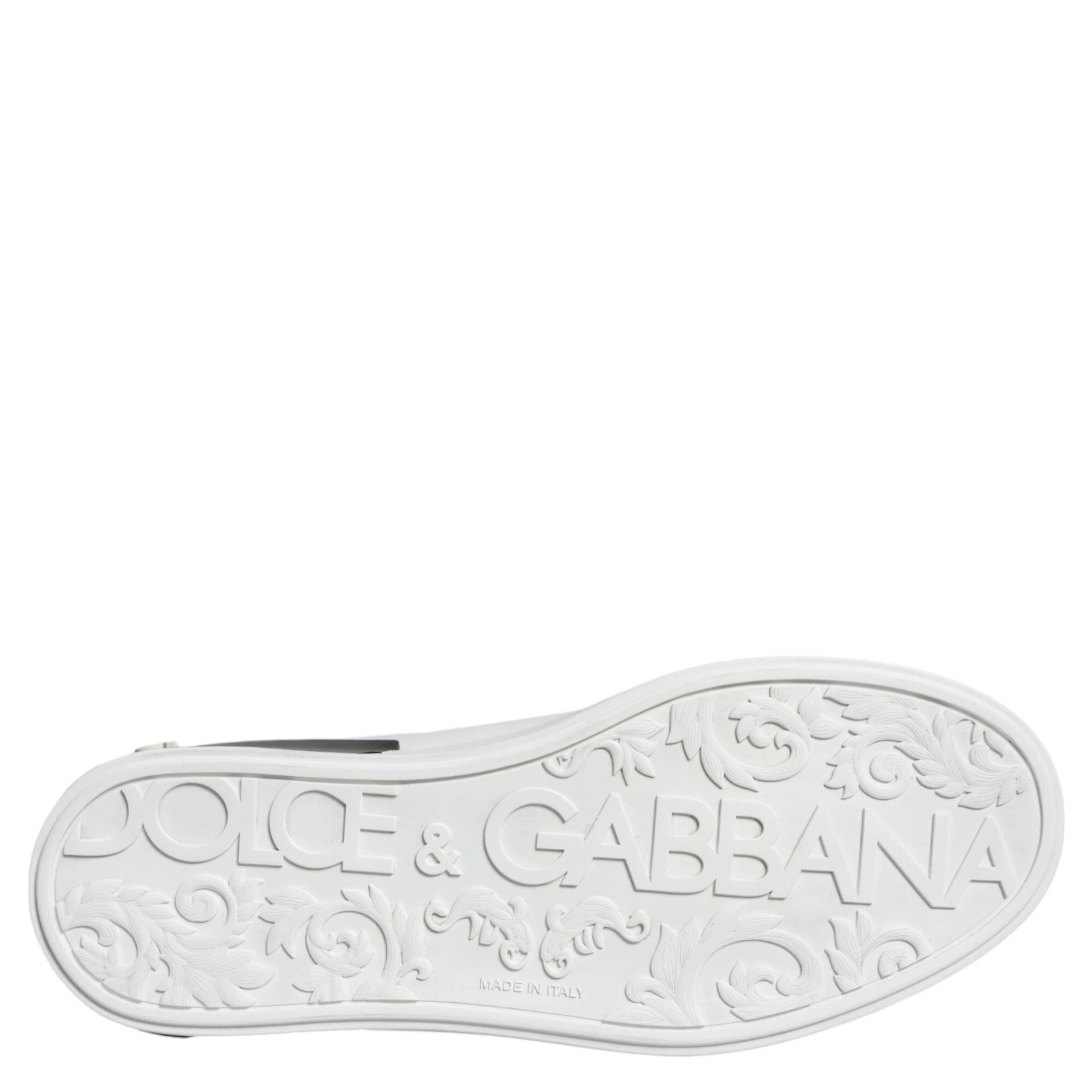 Black Leather Logo Portofino Sneaker Shoes