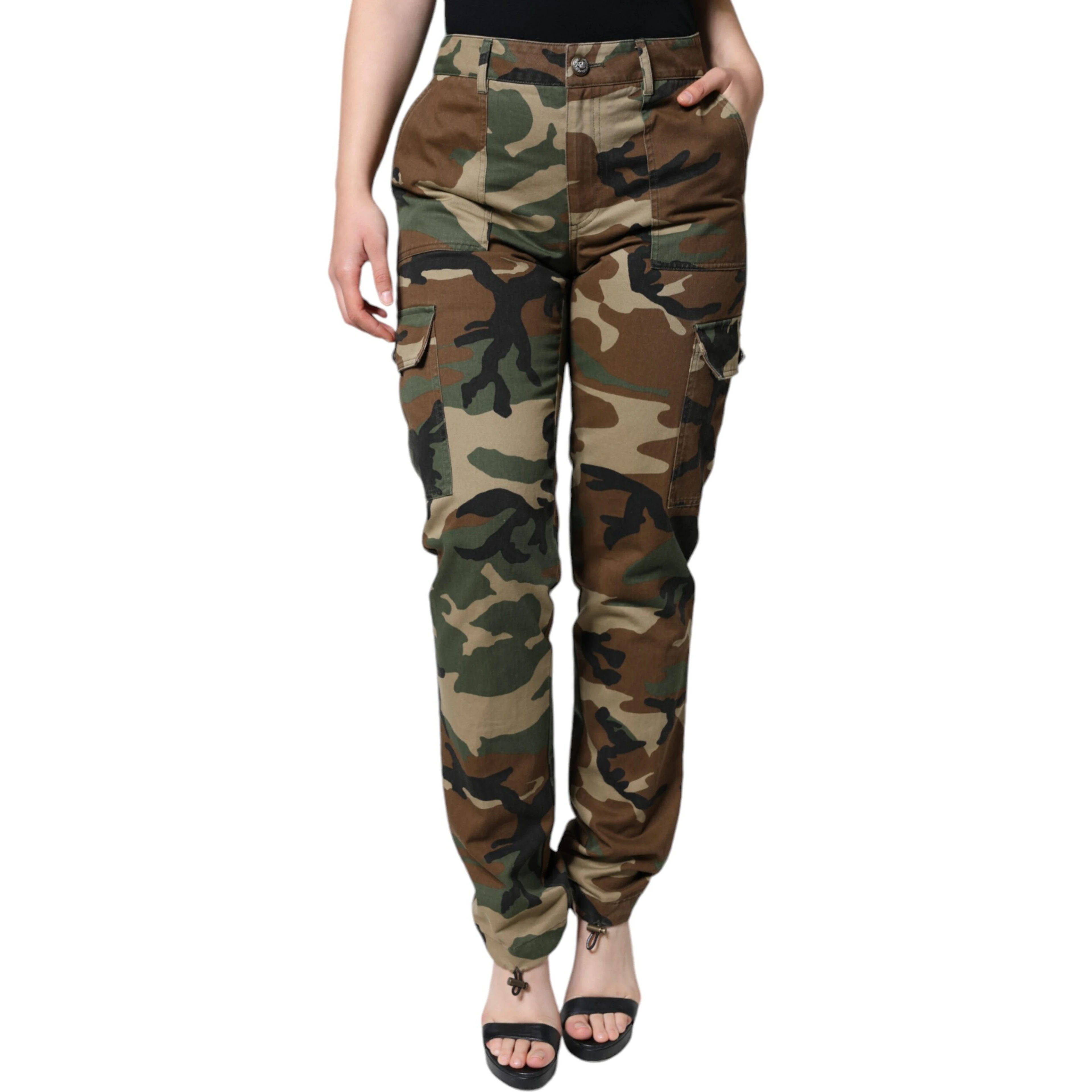 Multicolor Camouflage Cargo Pants