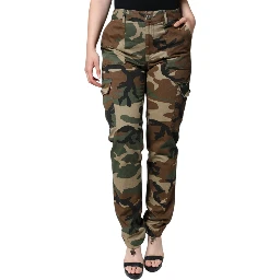 Multicolor Camouflage Cargo Pants