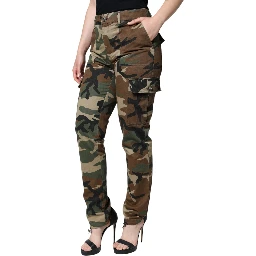 Multicolor Camouflage Cargo Pants