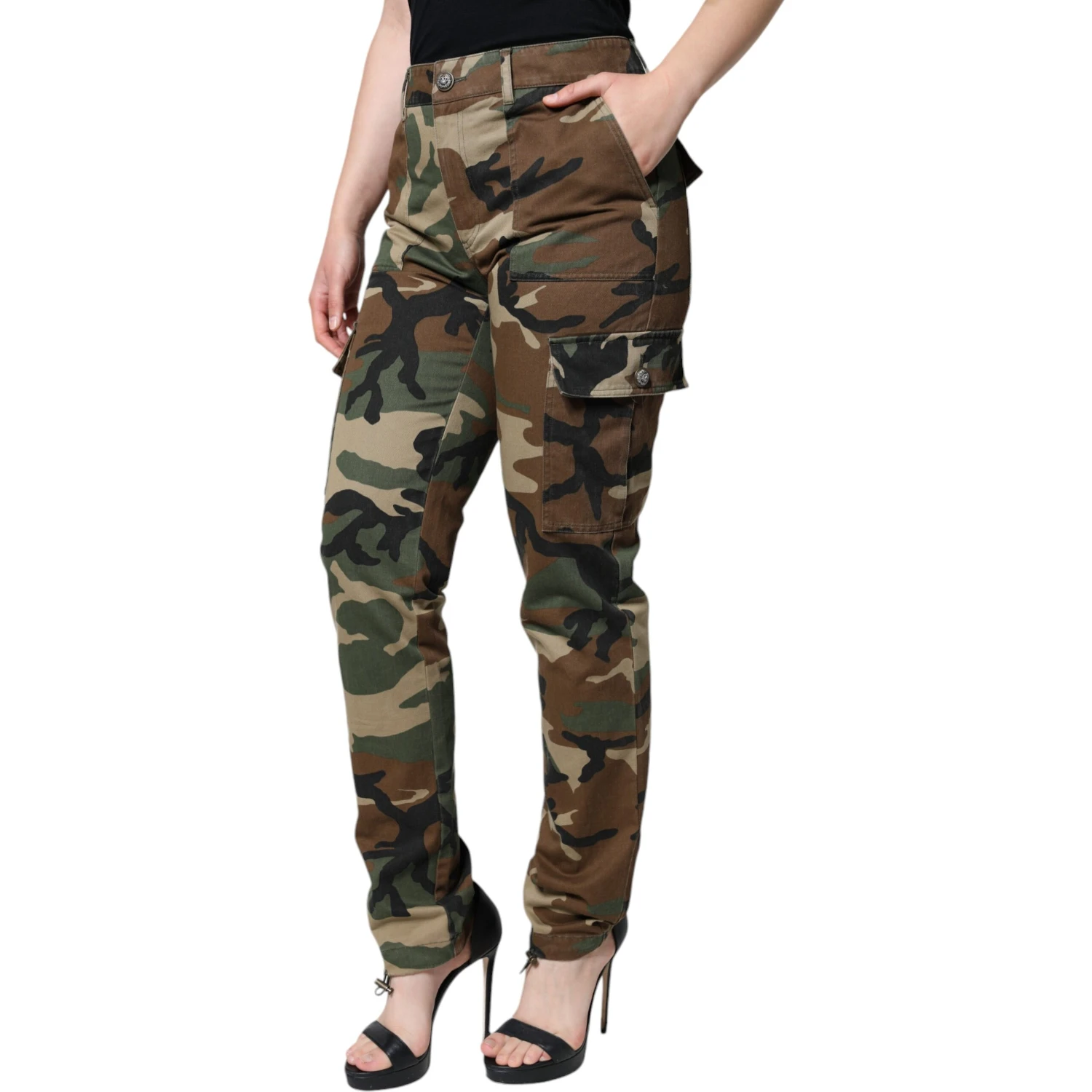 Multicolor Camouflage Cargo Pants