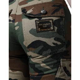 Multicolor Camouflage Cargo Pants