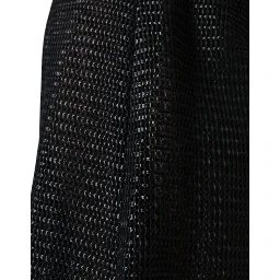 Black Viscose High Waist Pencil Cut Skirt