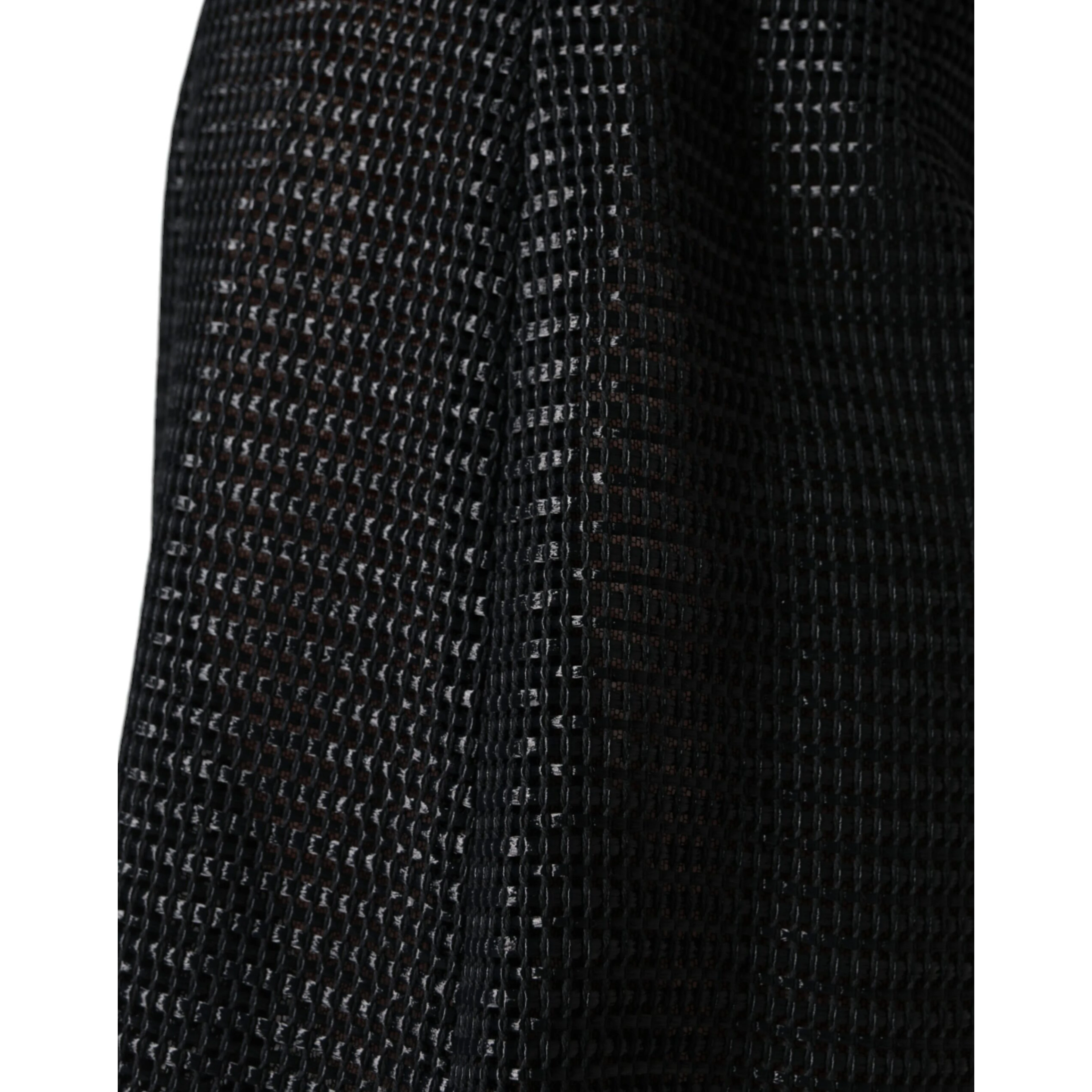 Black Viscose High Waist Pencil Cut Skirt