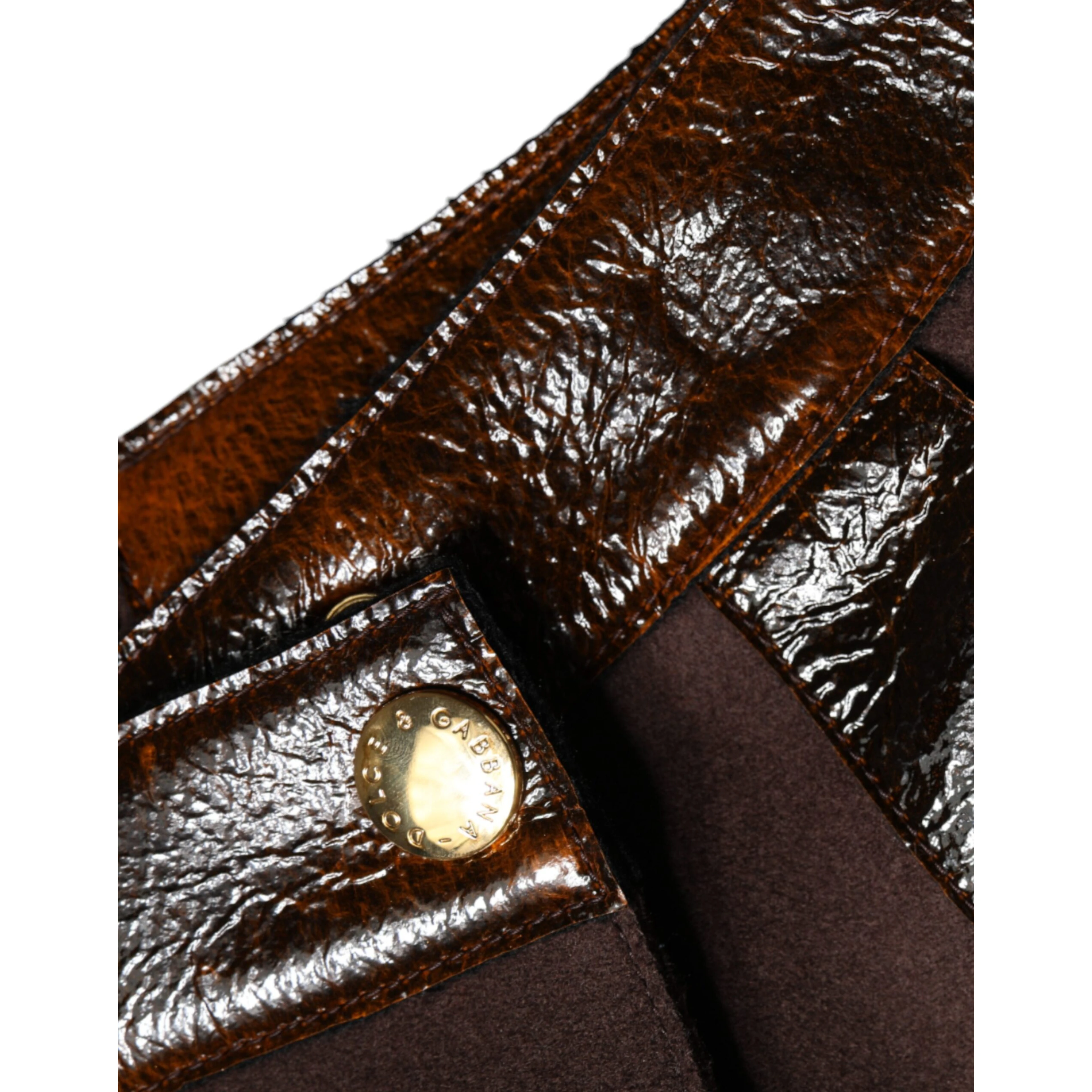 Brown Virgin Wool Mid Waist A-line Mini Skirt