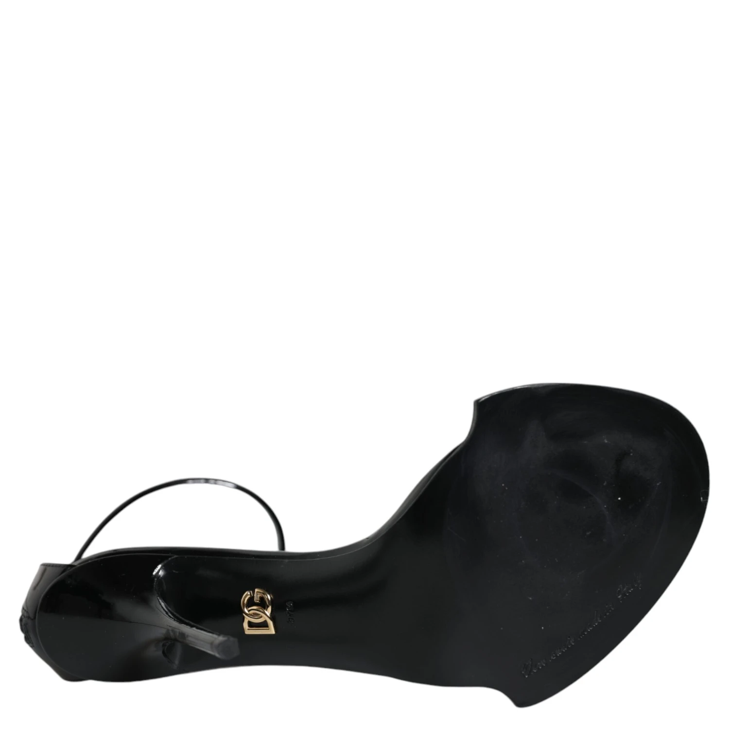 Black Keira Leather Faux Pearl Sandals Heels Shoes