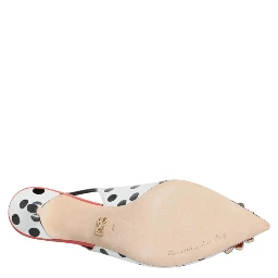 Multicolor Crystal Heels Slingback Shoes