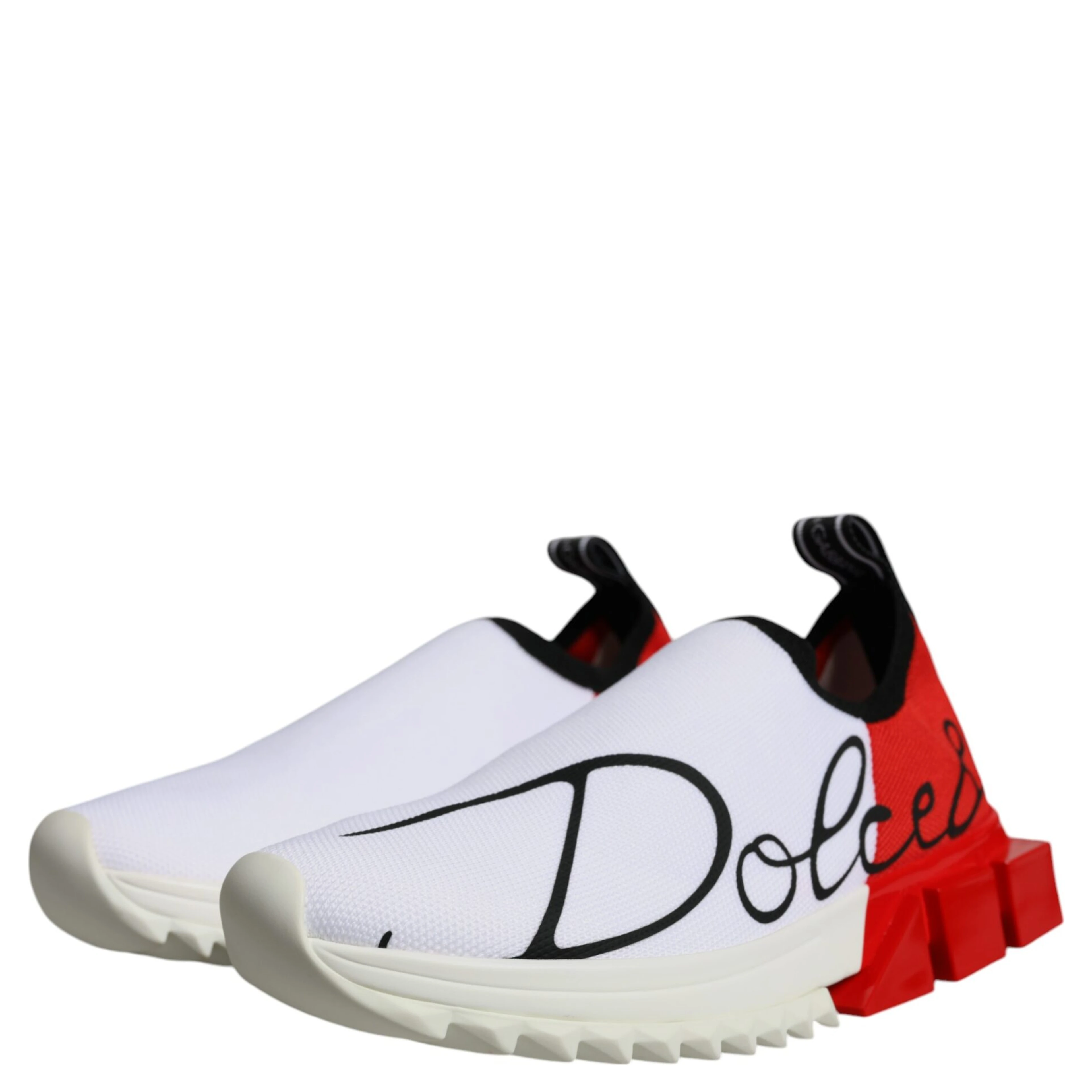 White Red Low Top Sorrento Men Sneakers Shoes