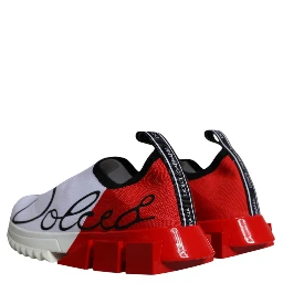 White Red Low Top Sorrento Men Sneakers Shoes
