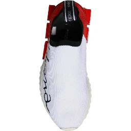 White Red Low Top Sorrento Men Sneakers Shoes