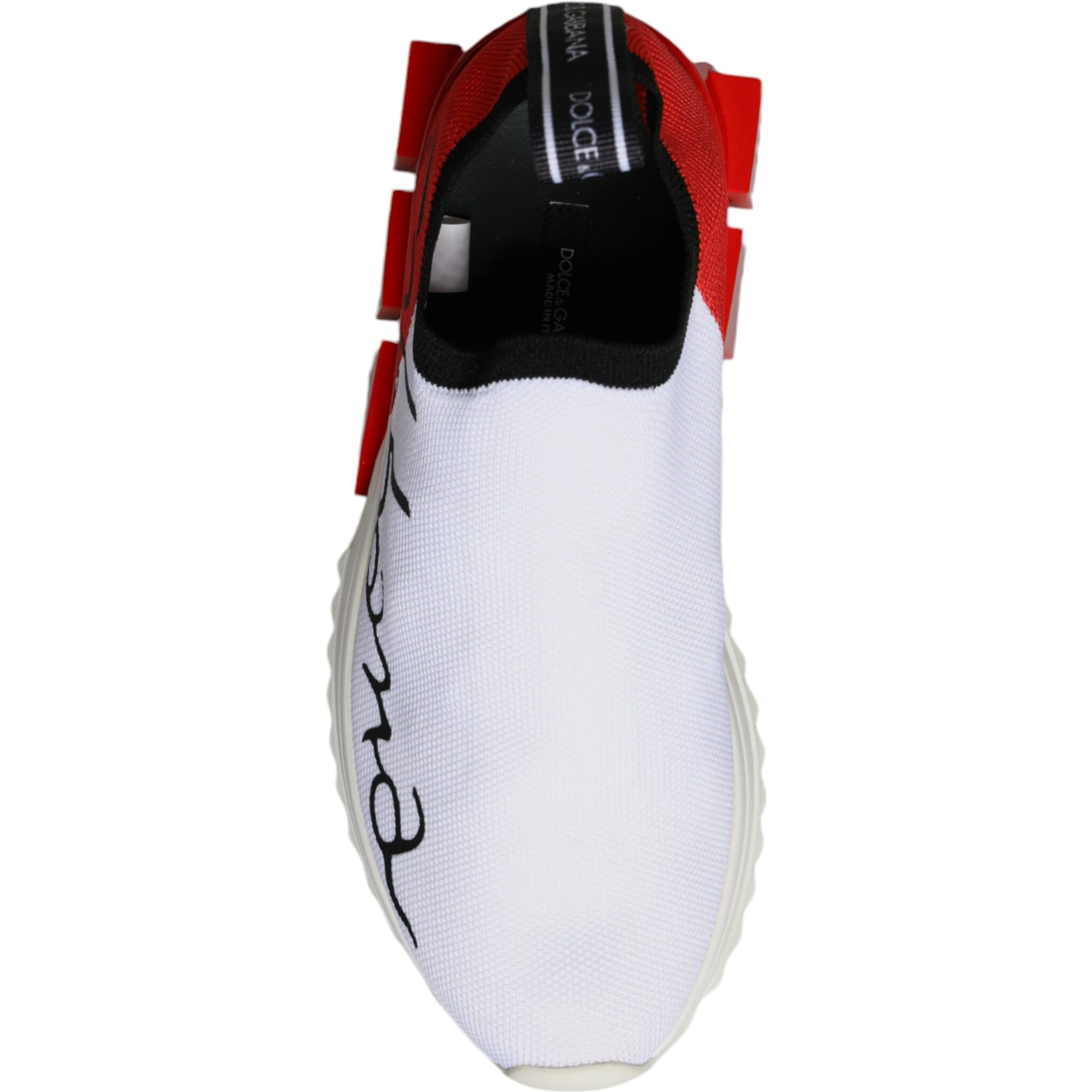 White Red Low Top Sorrento Men Sneakers Shoes