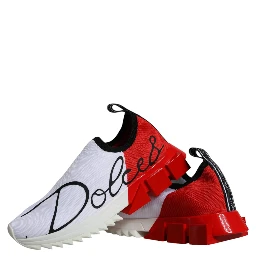 White Red Low Top Sorrento Men Sneakers Shoes
