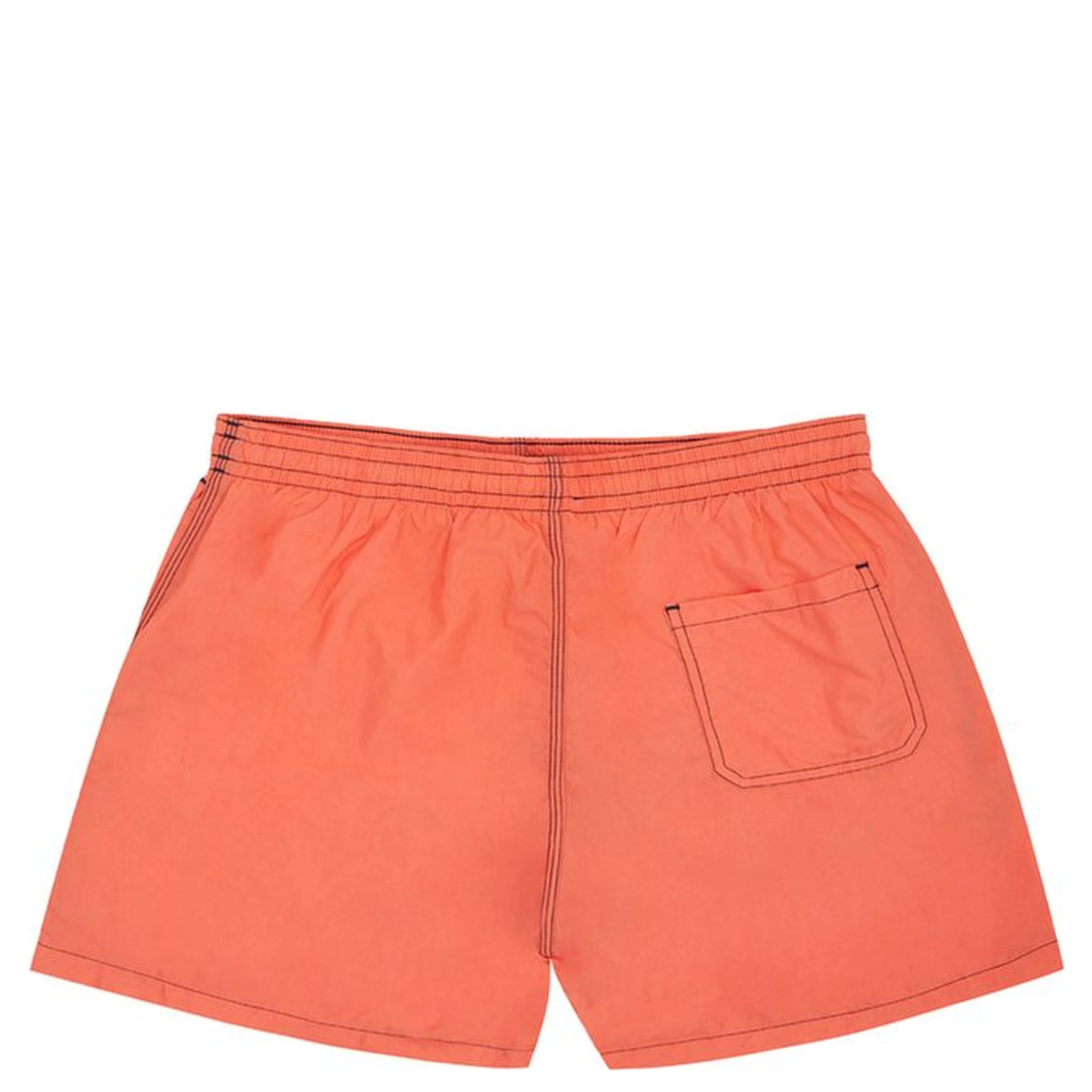 Orange Polyester Swim Shorts