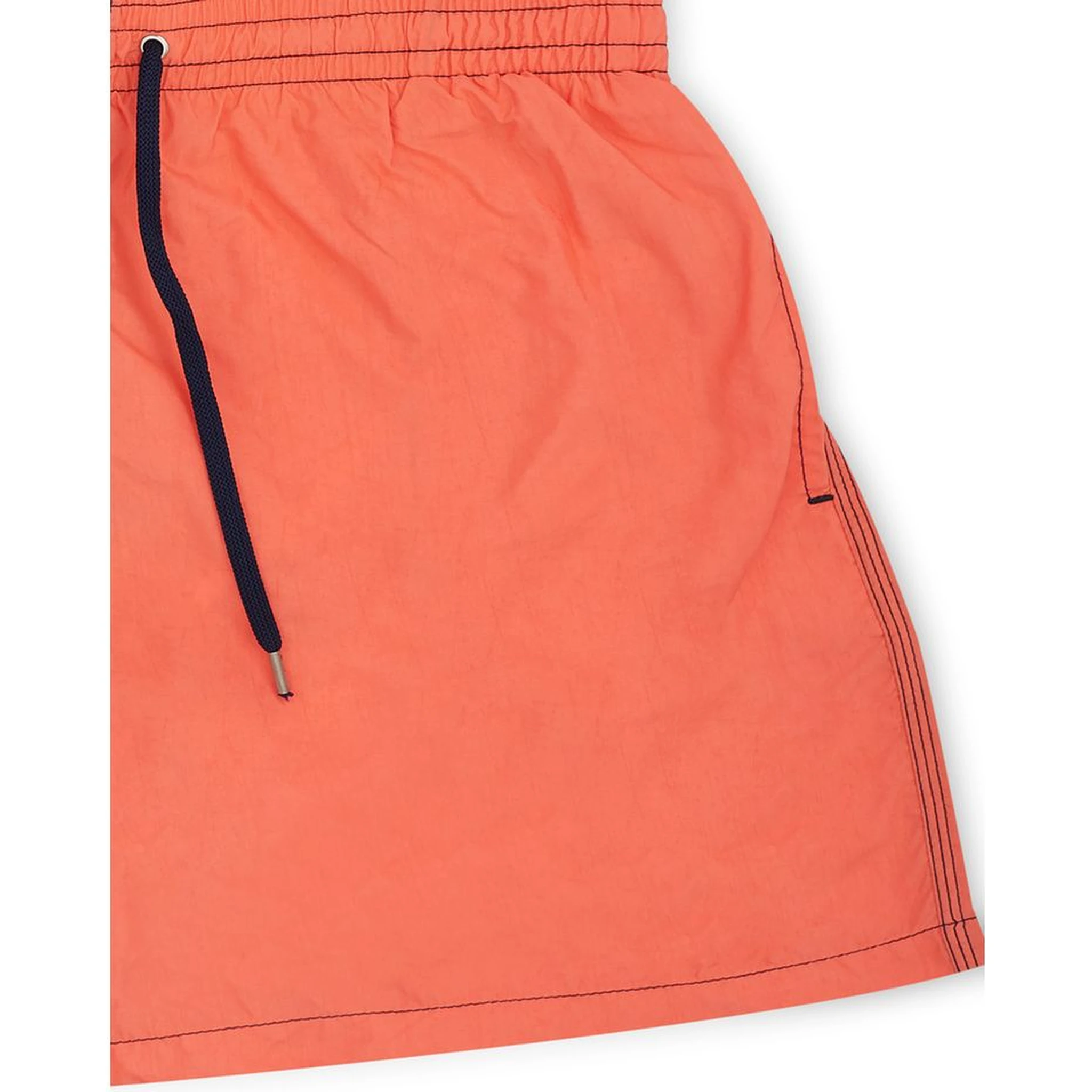 Orange Polyester Swim Shorts