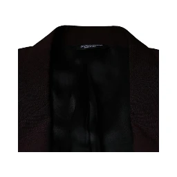 Bordeaux Wool Single Breasted Dress Blazer